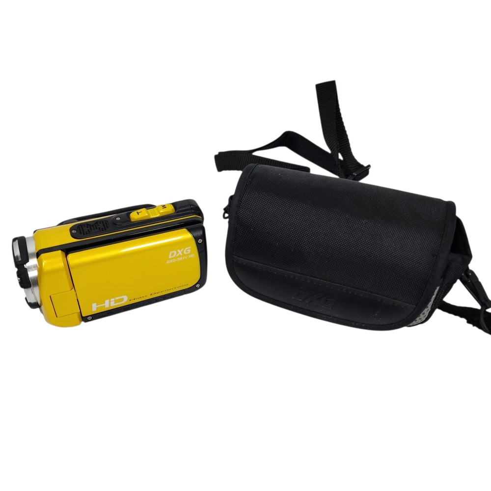 DXG DXG 5B1V HD Yellow High Definition Camcorder 1080p Waterproof